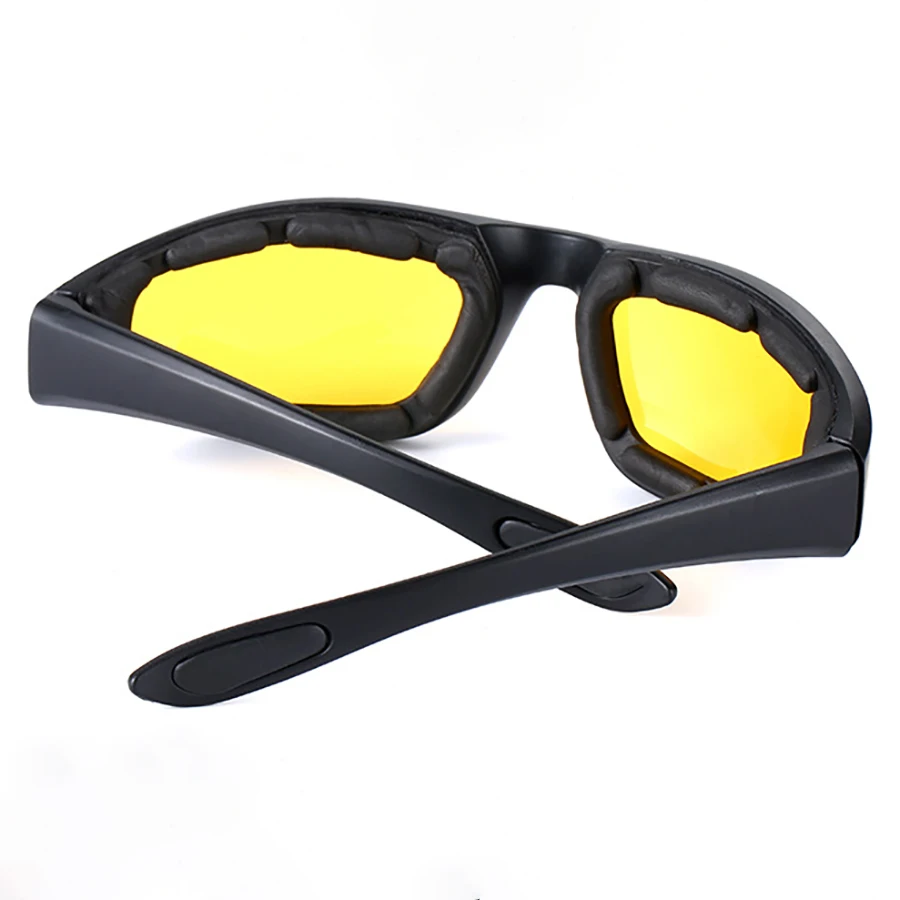 Night glasses Driving Polarized Anti Glare Sunglasses UV400 Eye Protection Aviators Motorcycle Riding Glasses Padding Goggles