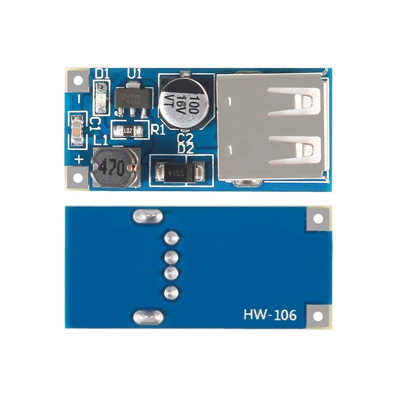 DC-DC boost module (0.9V~5V) boosts 5V 600MA USB circuit board mobile power supply