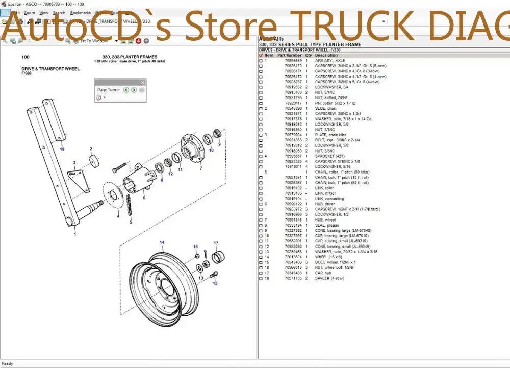 

AutoCD AGCO Allis Запчасти и руководства по обслуживанию мастерской [2021]