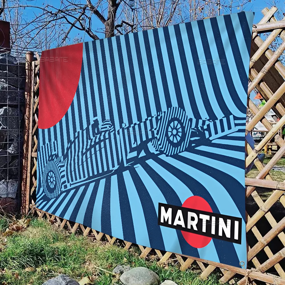 Martini Racing High End Quality Banner Printing Artistic Atmosphere Style Camping Flag