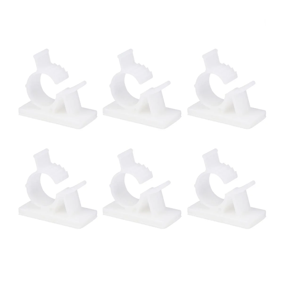 

20Pcs Wire Clips Adhesive Cable Clamps for Cord Management Clip Holder on Desk Wall Mount Flat Surface White M