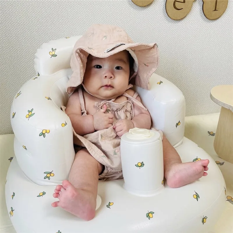 Multifunctional Baby Inflatable Sofa Infant PVC Seat Child Learning Dinner Chair Portable Bath Stool Beach Armchair For Kids