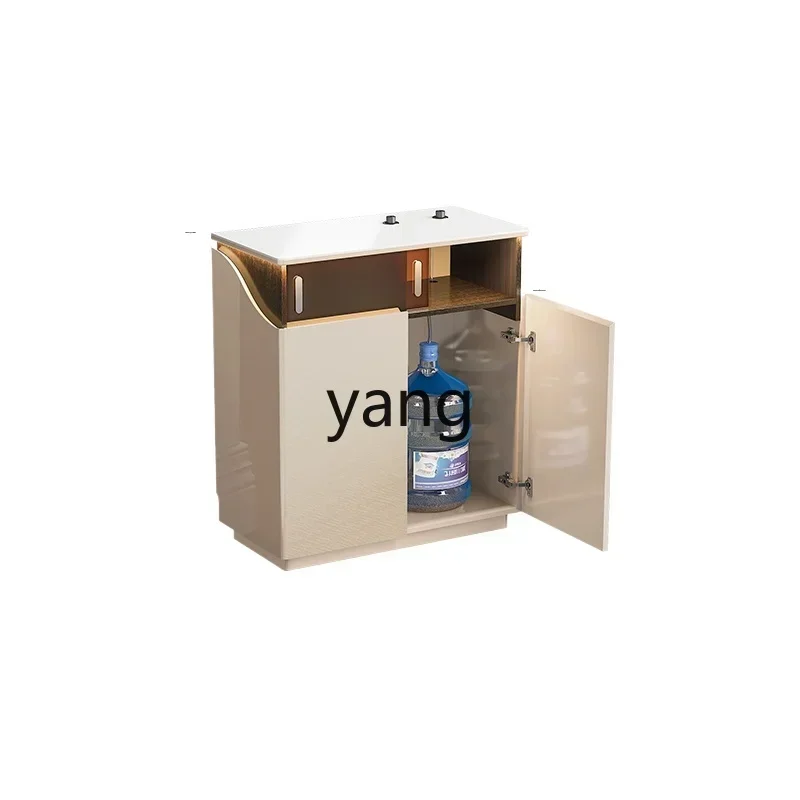 LTT living room against the wall tea cabinet kettle integrated rock slab locker multi-functional locker