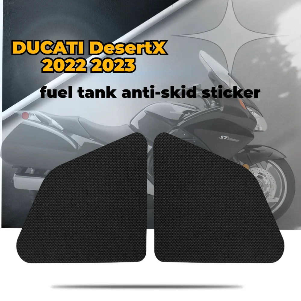 For DUCATI DesertX 2022 2023 Anti Slip Fuel Oil Tank Side Knee Grip Decal Protector Sticker Pad Motorcycle Stickers