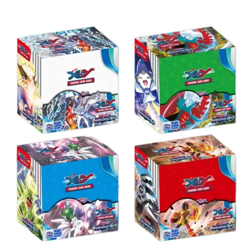 Random Box/324PCS Pokemon Cards\' Album Party Games Playing Cards Paradox Rift VMAX GX Deck Box English Table Game Anime Cards