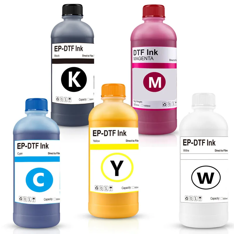 Encre EP-DTF 500ML, Film de transfert Direct pour tête d'impression Epson i3200 XP600 TX800 L1800 1390 L805, toutes les impressions d'encre DTF