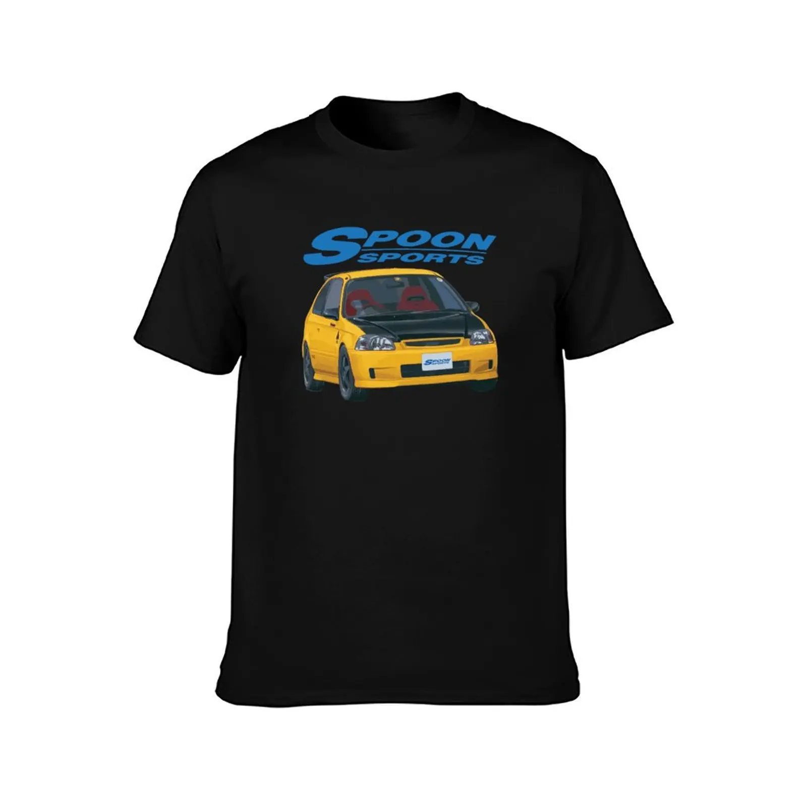 Classic JDM Spoon EK Hatch T-Shirt Minimalist Casual Short Sleeve Top T-Shirt