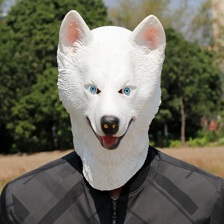 

Halloween Funny Animal Mask Prank High Quality Cosplay Latex Husky Headgear Masks