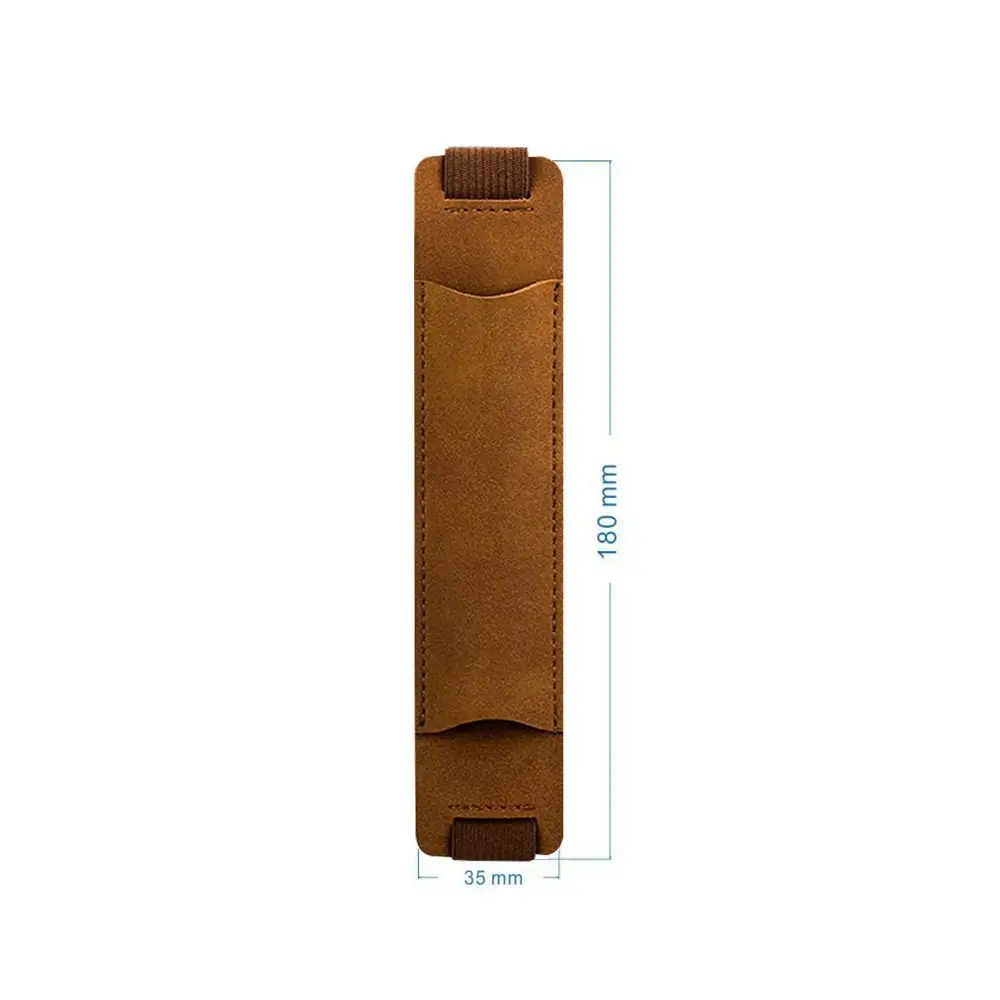 Lápis de couro Vintage PU Livro Notebook Rubber Band Pen Clip Portátil Escritório Reunião Laptop Pen Holder