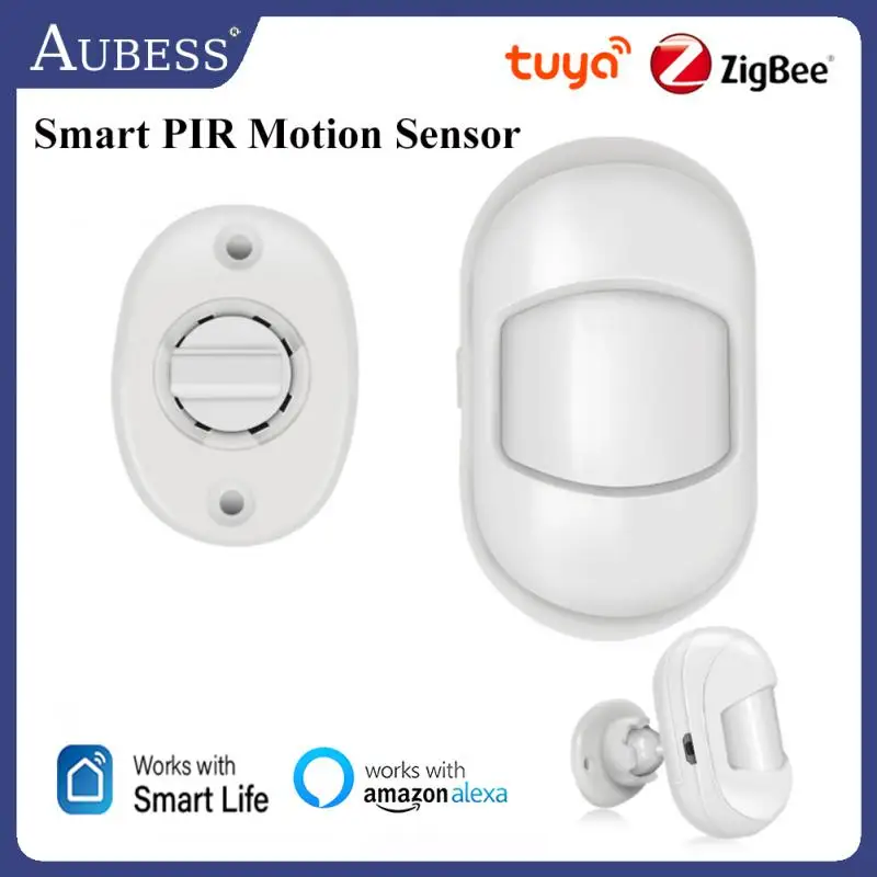 

Tuya Zigbee3.0 Smart Mini Wireless PIR Motion Sensor Smart Home Build-in Battery Work With Smartlife APP Use With Zigbee Gateway