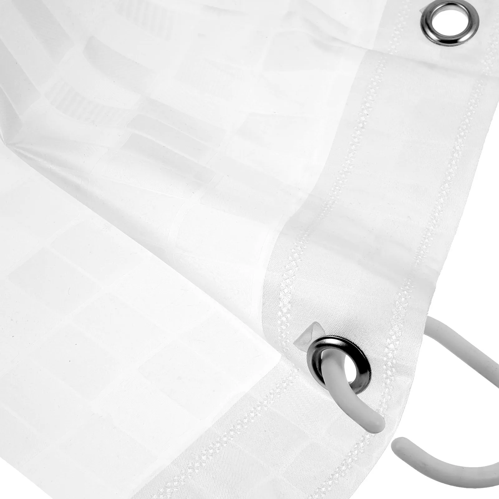 

Plastic Bathroom Shower Curtain Large 3D Mosaic Pattern Waterproof Decorative Curtain for Home Bathroom Privacy Protection