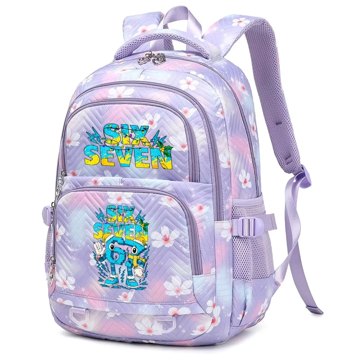 Italian Brainrot Six Seven Backpack Primary Boys Girls Fun Back To School Gift Cartoon 67 Number Design Pattern Men Women Bag