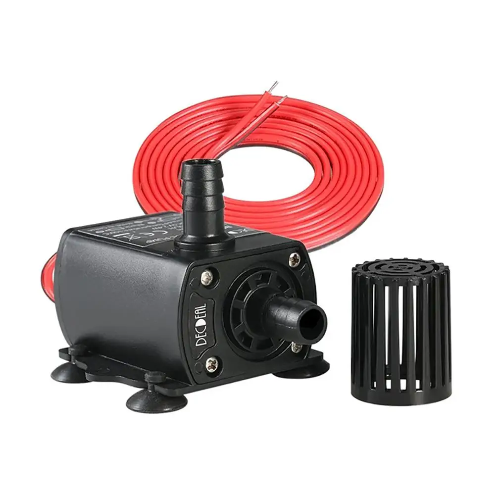 

Micro DC Water Pump Submersible Ceramic Core Magnet for Aquarium Fountain Hydroponics Low Noise Adjustable Flow Mini