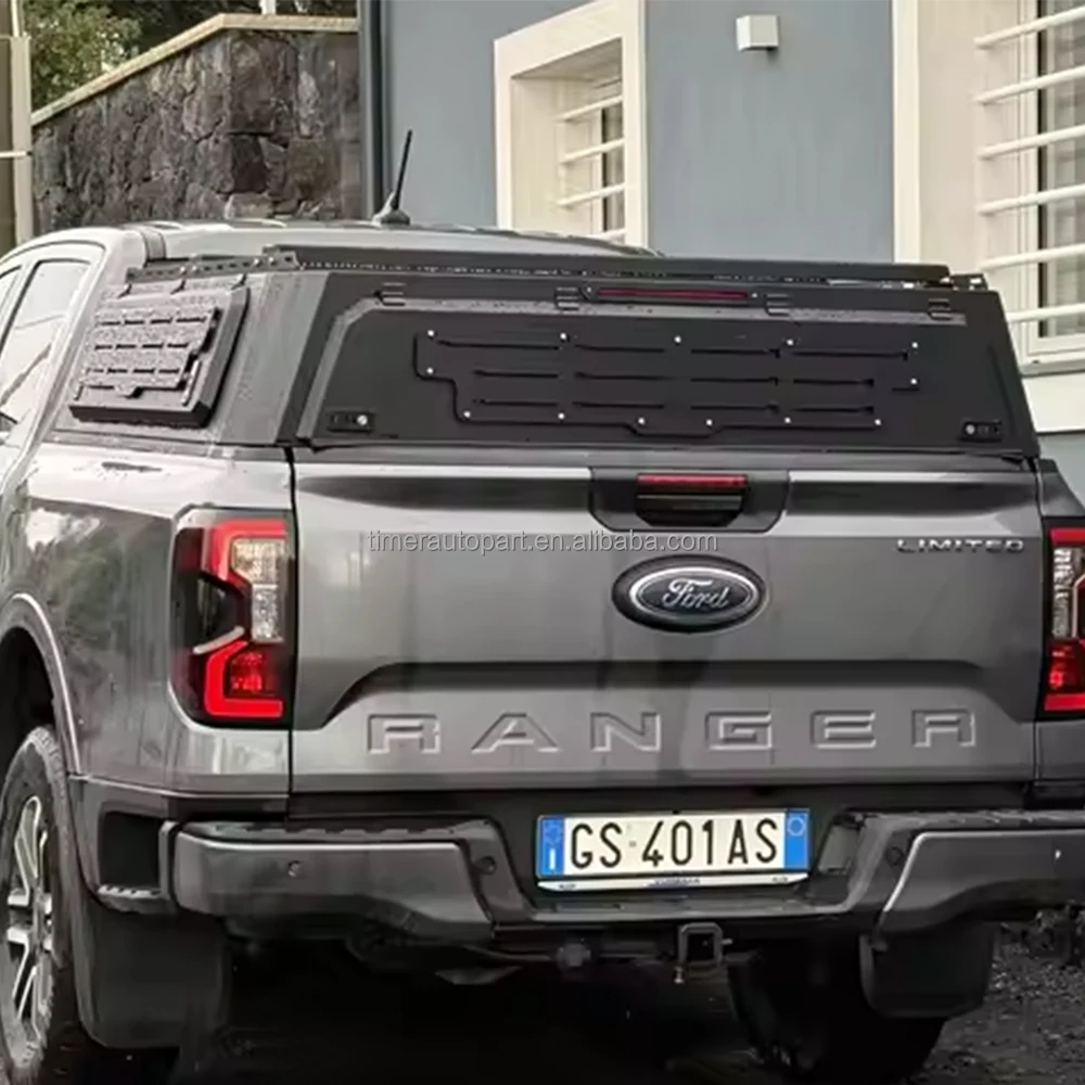 

4wd Overland Водонепроницаемая крышка кровати для пикапа Сверхмощная стальная жесткая крышка кемпера Чехлы для кровати грузовика Топпер для Ranger T9 2025