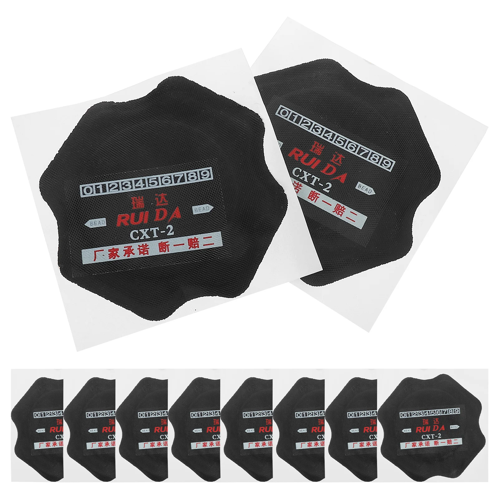 10 Pcs Heavy Duty Tire Repair Tire Reinforcement Pad Tire Patch Cold Adhesive Car Tire Repair Kit Motorcycle Tube
