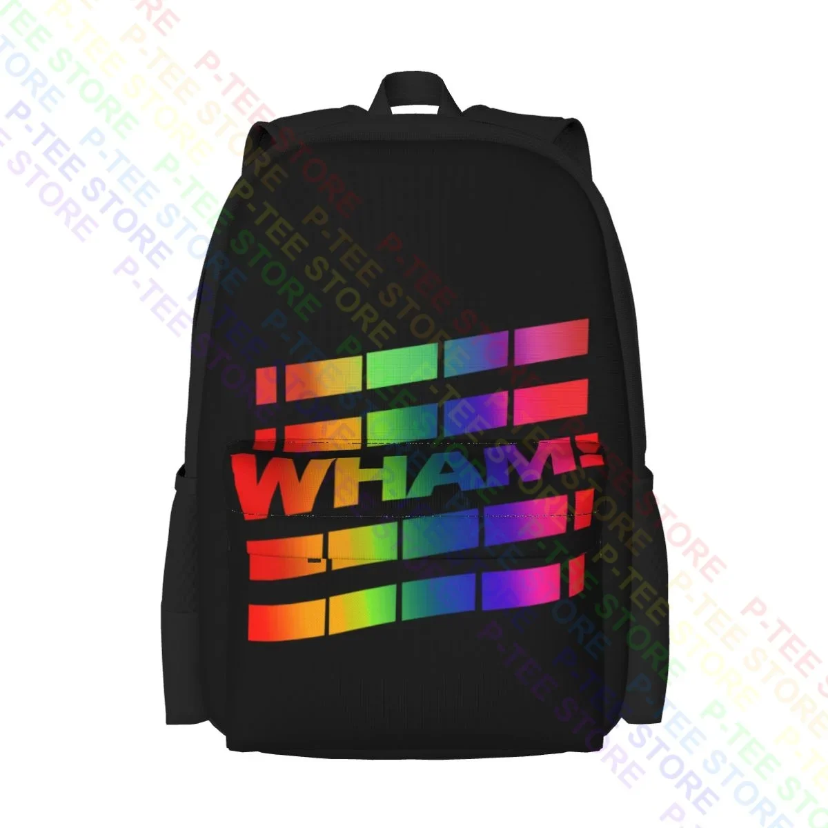 Wham George Michael Rainbow Andrew Ridgeley Pop Music Tour Large Capacity Backpack Foldable Schoolbag