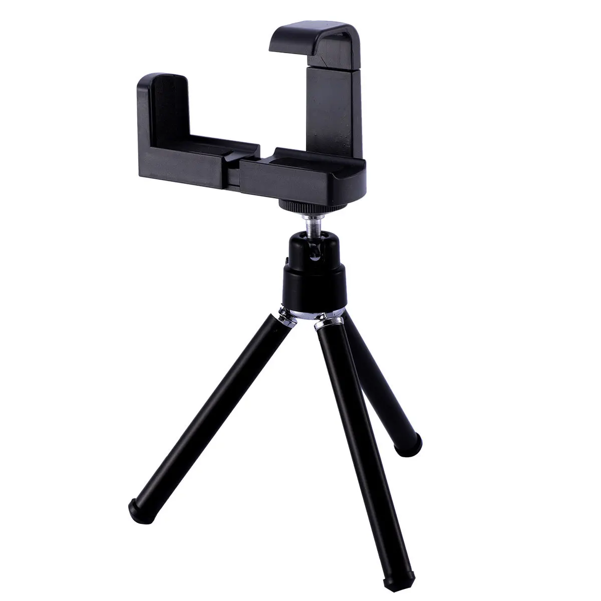 

Mini Tripod Phone Holder Stand for Mobile Broadcast Live Streaming and Camera Use - Portable Three Position Rack for Phones