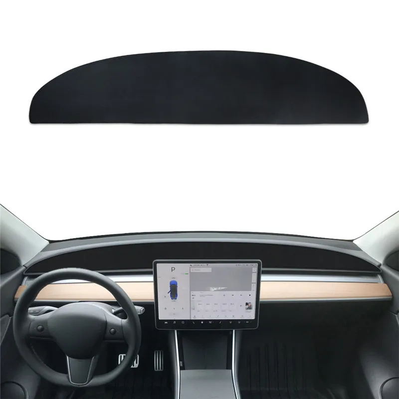 

Anti-Slip Dashboard Mat for Tesla Model 3 & Model Y (2017-2022) - Stylish Instrument Panel Cover