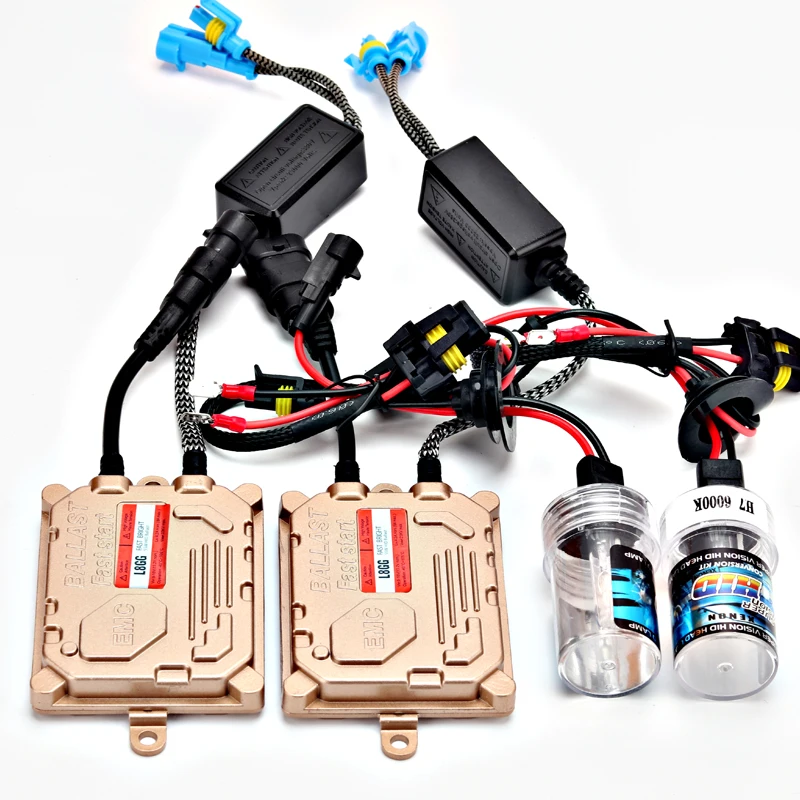 AC 55W hid kit xenon H7 H1 H3 9005 9006 H11 880 881 8000K HID xenon hid kit 4300K 6000K 8000K hid headlight bulbs conversion kit