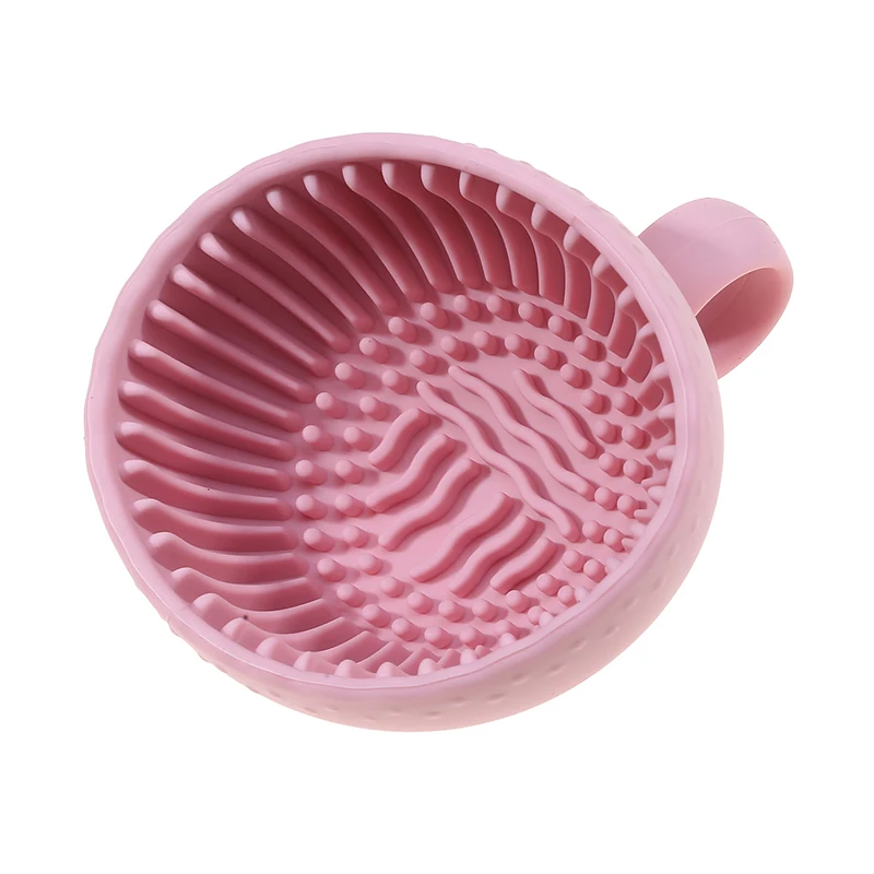 Silicone Makeup Brush Cleaner, Folding Powder Puff, Tigela de limpeza, Escovas de sombra, Lavagem Soft Mat, Ferramentas de beleza, Scrubber Box