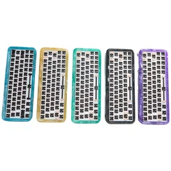 MiFuny Colorful Resin Mechanical Keyboard Shell Translucent 60% Layout Customized Keyboard Case Table Desktop PC Computer Laptop