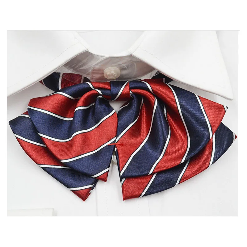 Women bowtie uniform dress accessories adjustable butterfly bow tie girl femal school bank hotel steward small tie cravatte