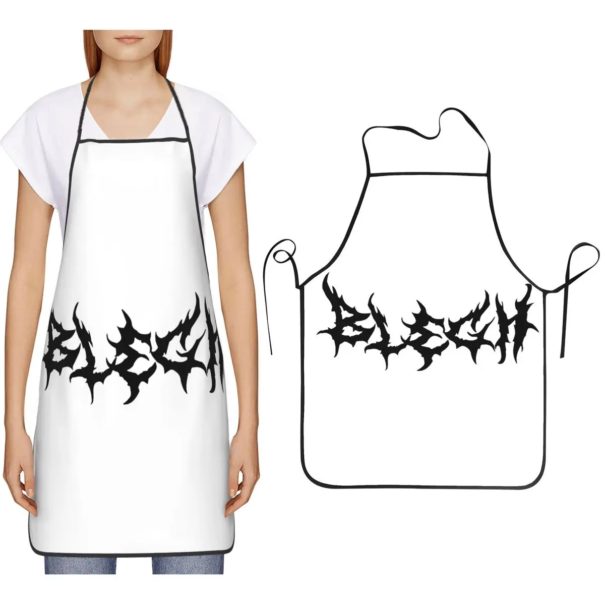 

Фартуки Blegh Heavy Metal Metalcore Deathcore для шеф-поваров, для приготовления пищи, кухонные, для уборки, для женщин и мужчин, для рисования