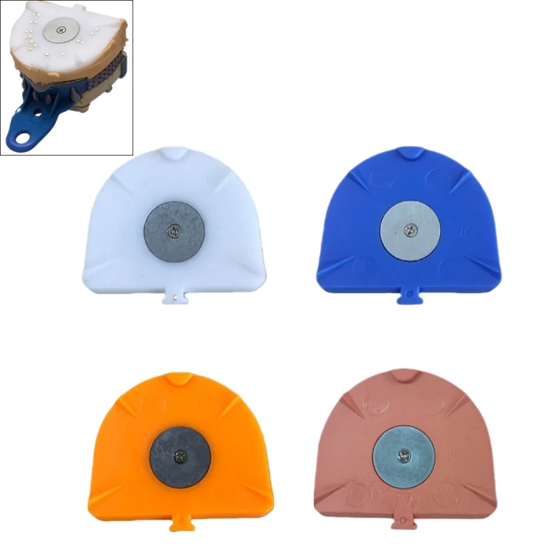 20pcs Dental Model Base Plate Dental Drill Guide Plate Semicircle Plastic Model Base for Pinning System Dental Consumable Tool