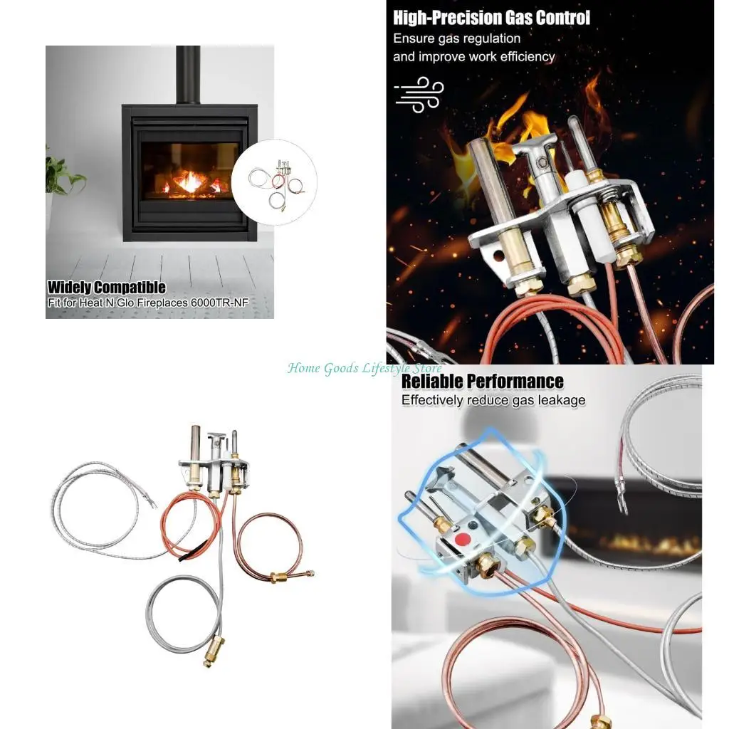 

E74E Gas Fireplaces Ignition Assembly Completes Set Steel Build for 25122 25730