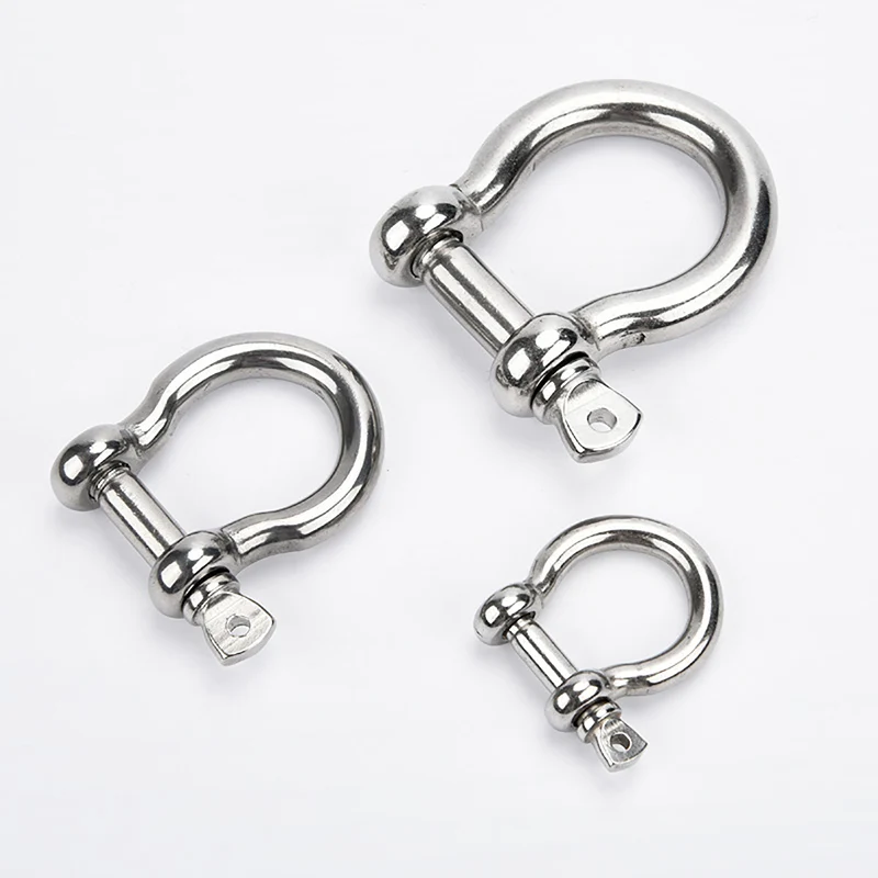 A2 Stainless Steel Bow Shackles M4 M5 M6 M8 M10 M12 M14 M16 M18 M20 M22 M25 Shackle Lifting Towing