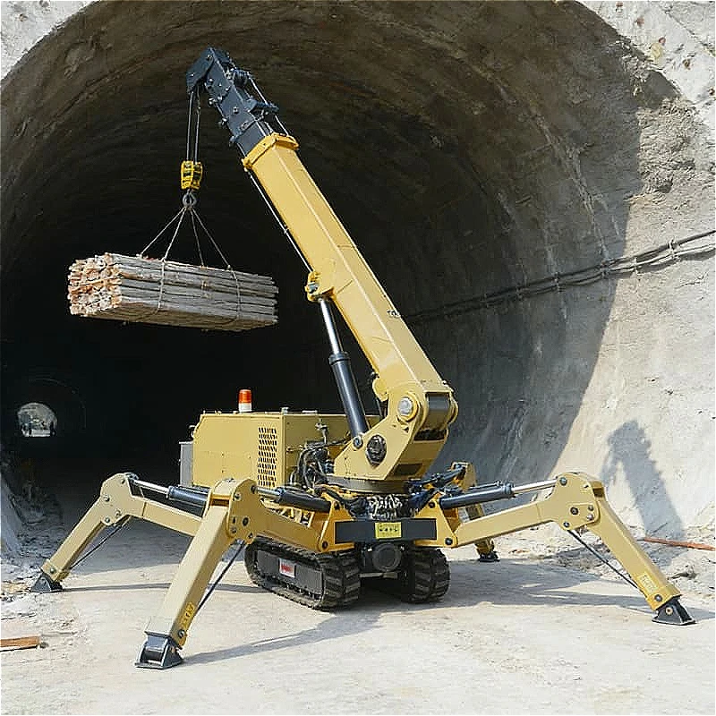 Secure Spider Crane Portable Tracked Hydraulic Hoist for Confined Space Lifting 8Ton Customized High Efficiency High Quality