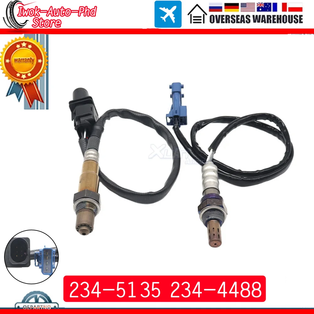 

2pcs 234-5135 234-4488 Upstream Downstream Oxygen Sensor For Mini Cooper 2007-2010 1.6L