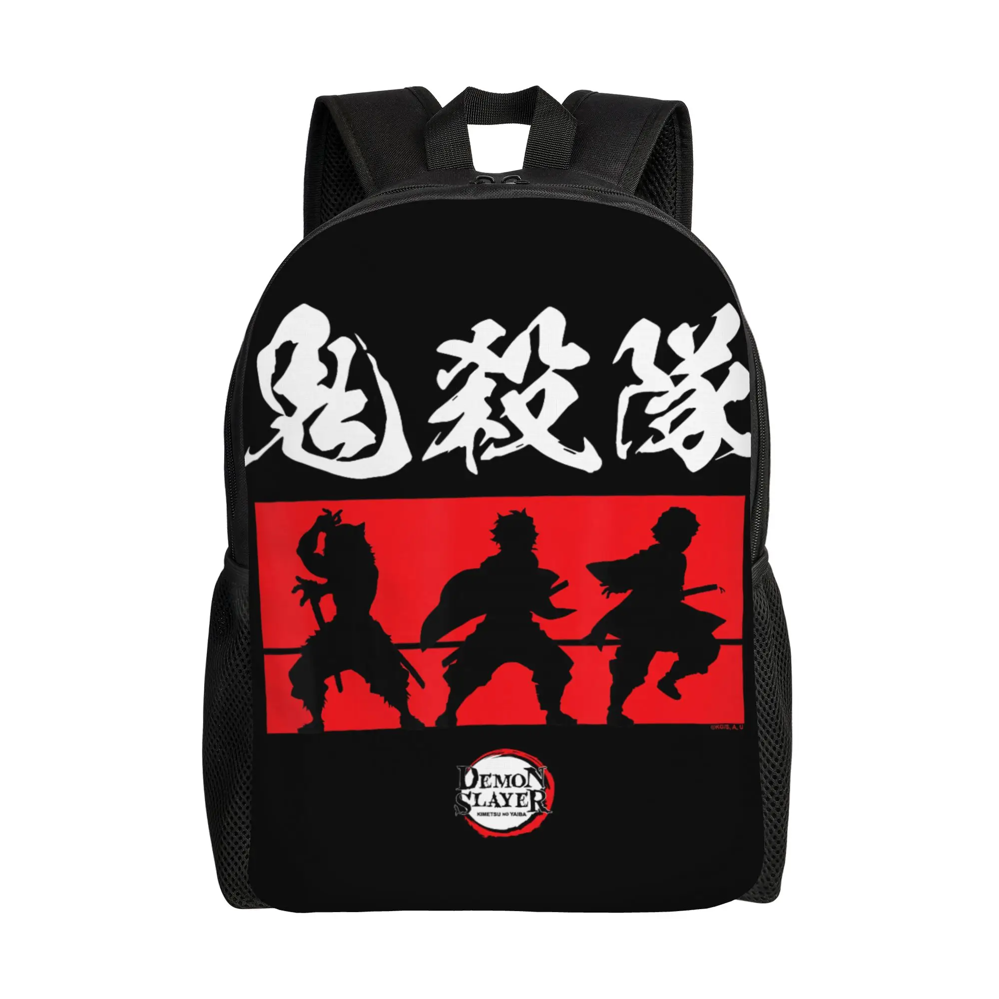 

Bandai backpacks Demon Slayer Kimetsu no Yaiba Tanjiro Zenitsu Inosuke Trio Daypack mochila Journey Sturdy Shoulder Rucksack