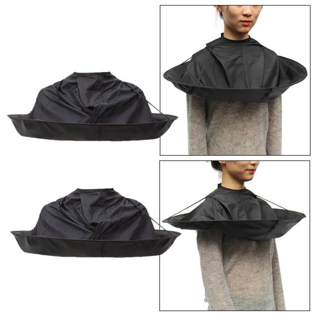 DIY Hair Cutting Cloak Umbrella Cape Smooth Hair Caps Hair Protection Gown Hairdresser Barber Kit for Salon and Household Use 5
