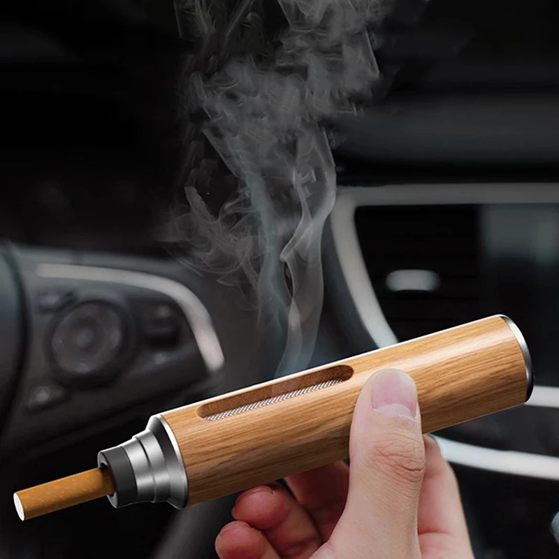 Men's Car Ashtray with Anti Bounce Anti Fly and Anti Ash Features for Lazy Drivers To Smoke and Keep Ash From Falling