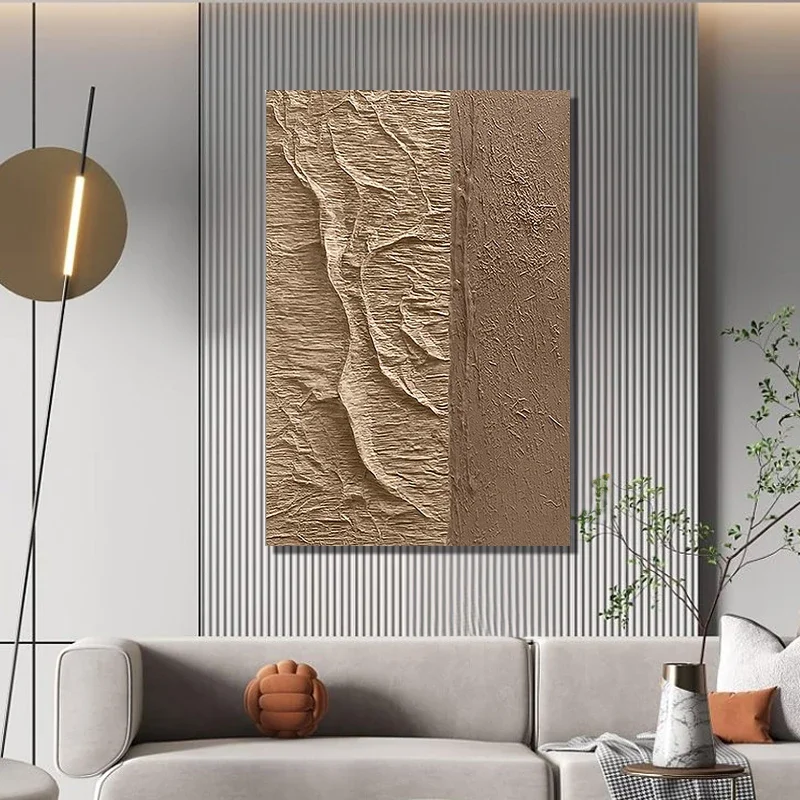 

z Home Decor Abstract Artwork Wave Handpainted Wall Art Handmade 3D Paper Art House Painting Supplies