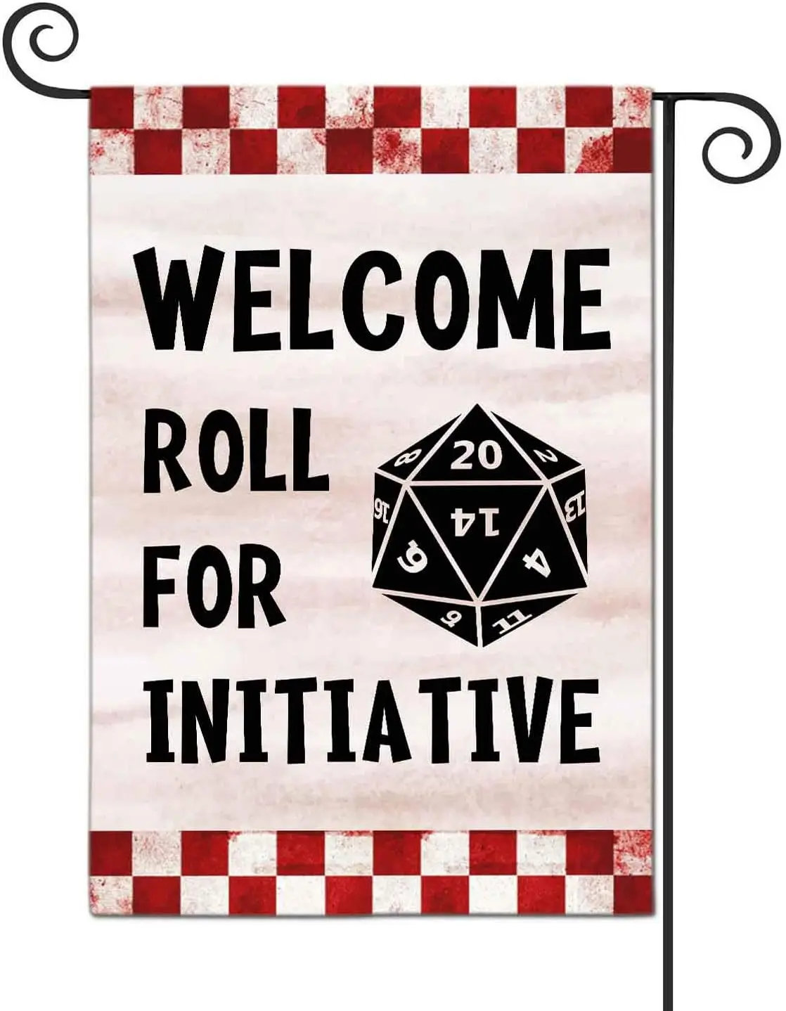 FANDEER Welcome Roll for Initiative Garden Flags Decorative Outdoor Flags Simple and Light 12 X 18 Inches Double Sided