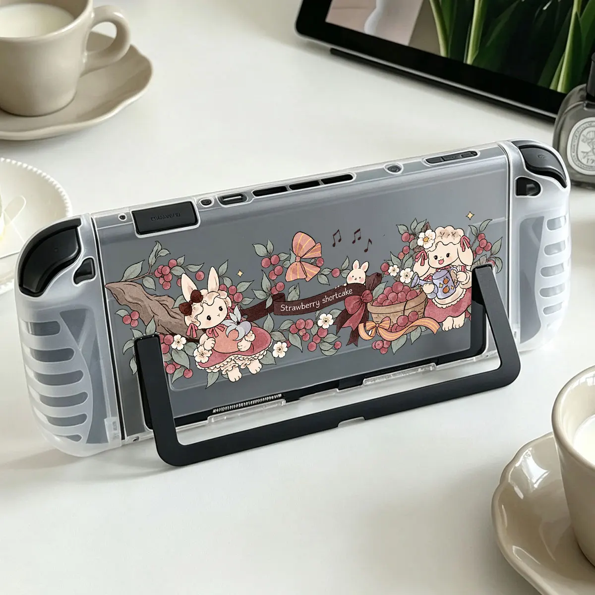 Hard Crystal Acrylic Protective Case Dockable Base Detachable Joy-Con Split-type Housing for Nintendo Switch 2 NS2 Console