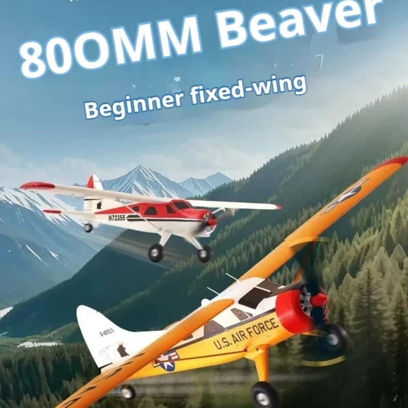 New In Stock FMS 800mm Wingspan Beaver RC Airplane RTF Fixed Wing Electric Remote Control Plane For Beginner Outdoor Flight