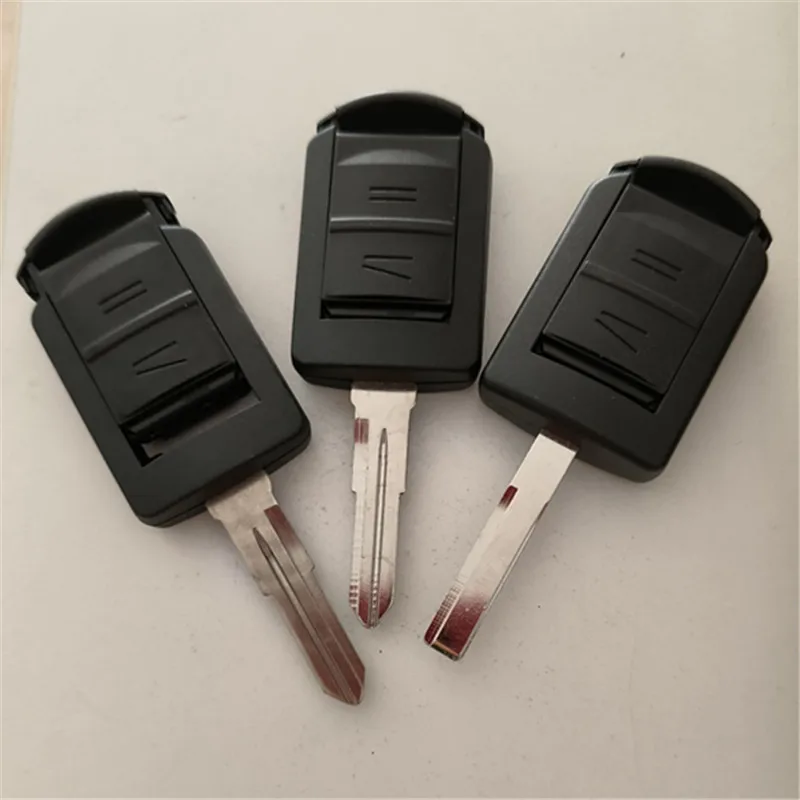 

10 шт., 2-кнопочный чехол для дистанционного ключа автомобиля для Opel Vauxhall Corsa C Meriva Agila Tigra Astra, комбинированный сменный чехол для ключа