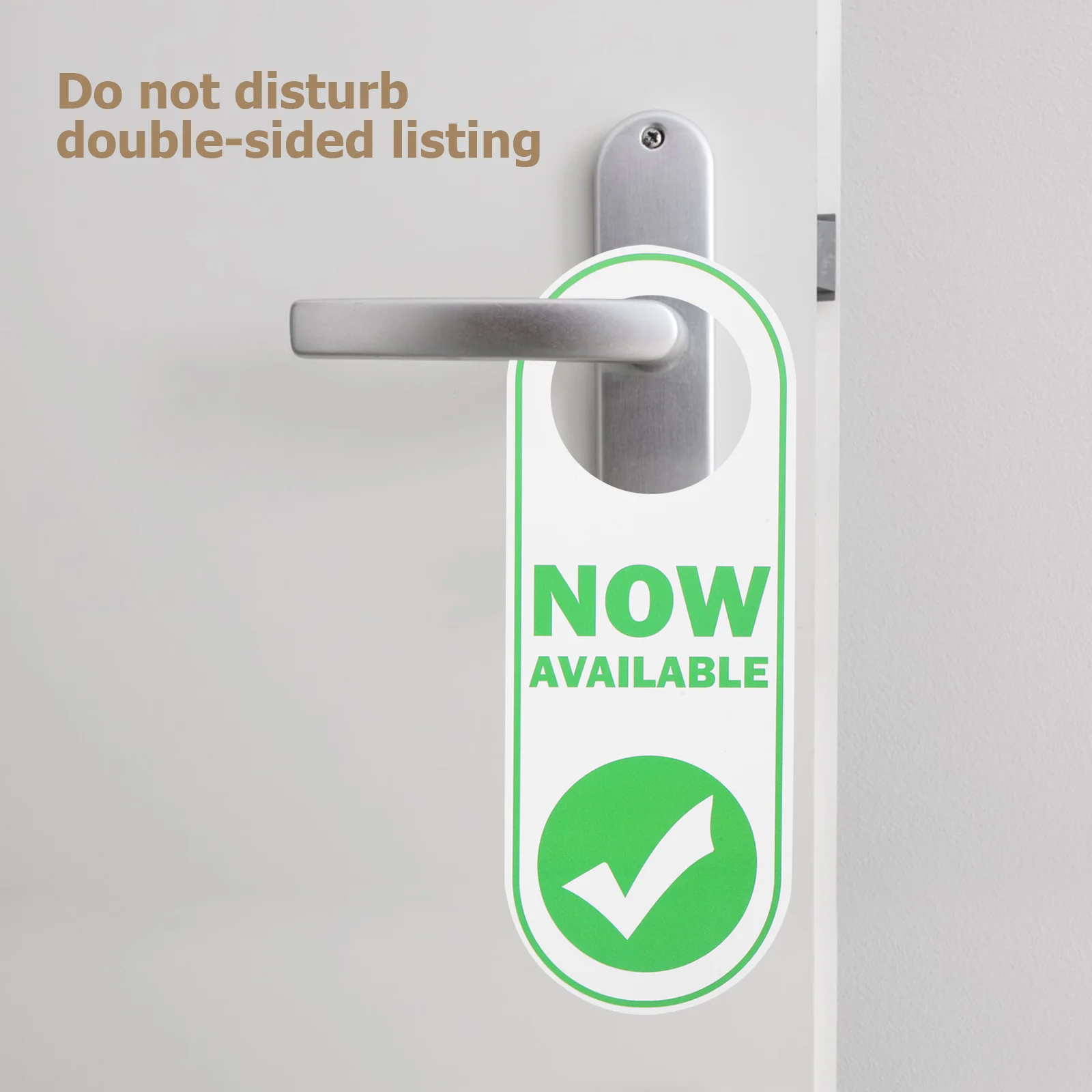 Interesting English Prompt Signs Eye-catching Logo Do Not Disturb for Office Double Sided Door Reminding Tag Pvc Hanging Board