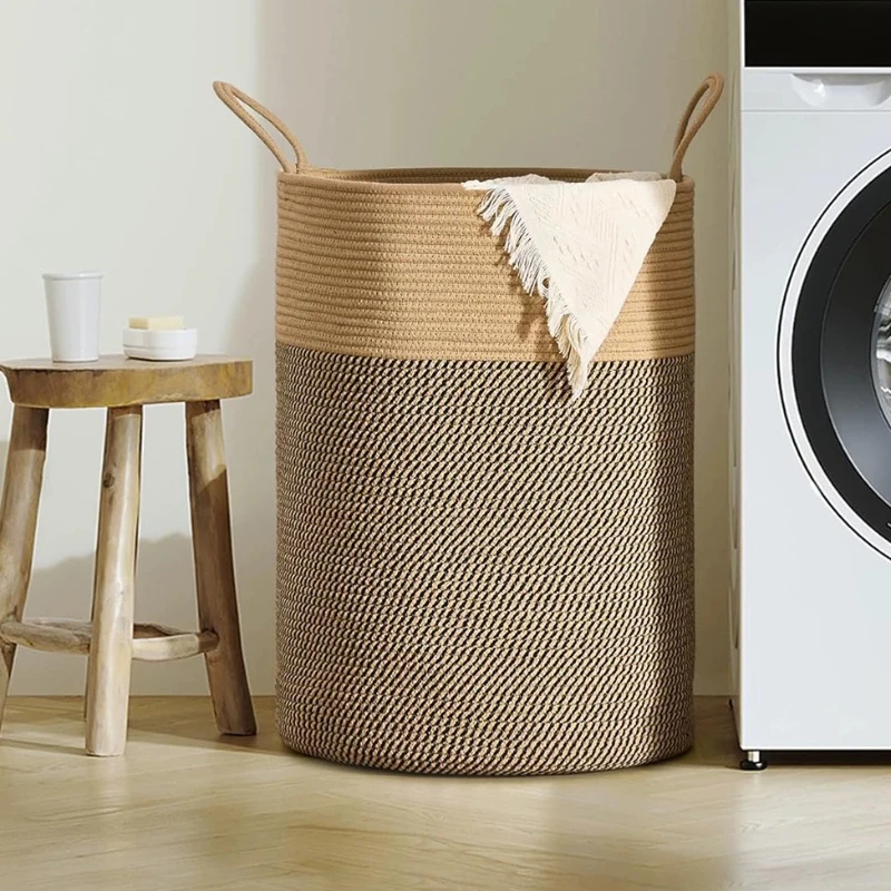 Separation Cute Laundry Baskets Woven Toy Cool Organiser Laundry Baskets Bag Room-specific Kosz Na Pranie Room Accessories