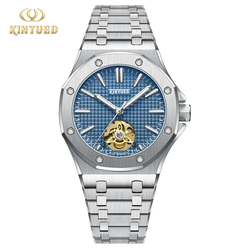 New Product2023-KINYUEDTourbillon Automatic 's Mechanical Business Simplicity Men's Watch