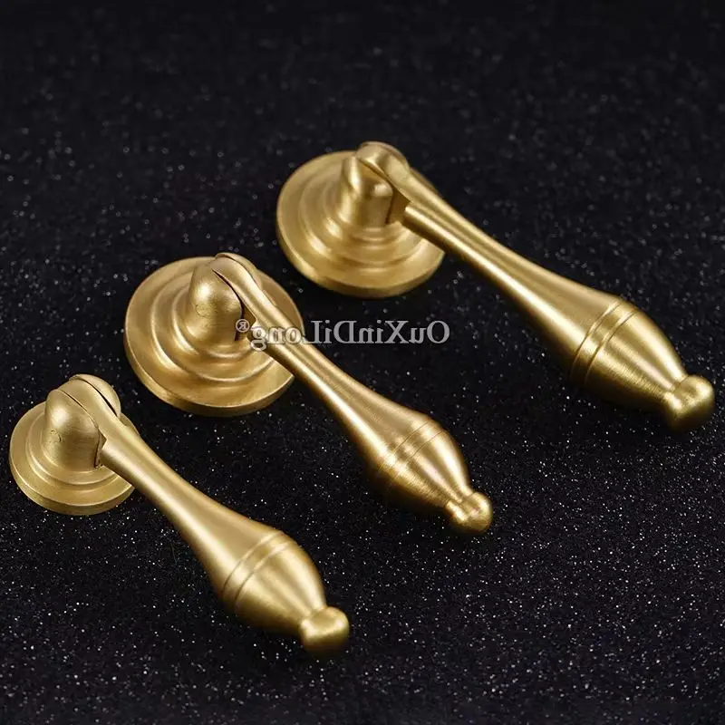 

Retro 4PCS Solid Brass Drop Pendant Furniture Door Handles Drawer Knobs Cupboard Wardrobe Closet Dresser Cabinet Pulls Knobs