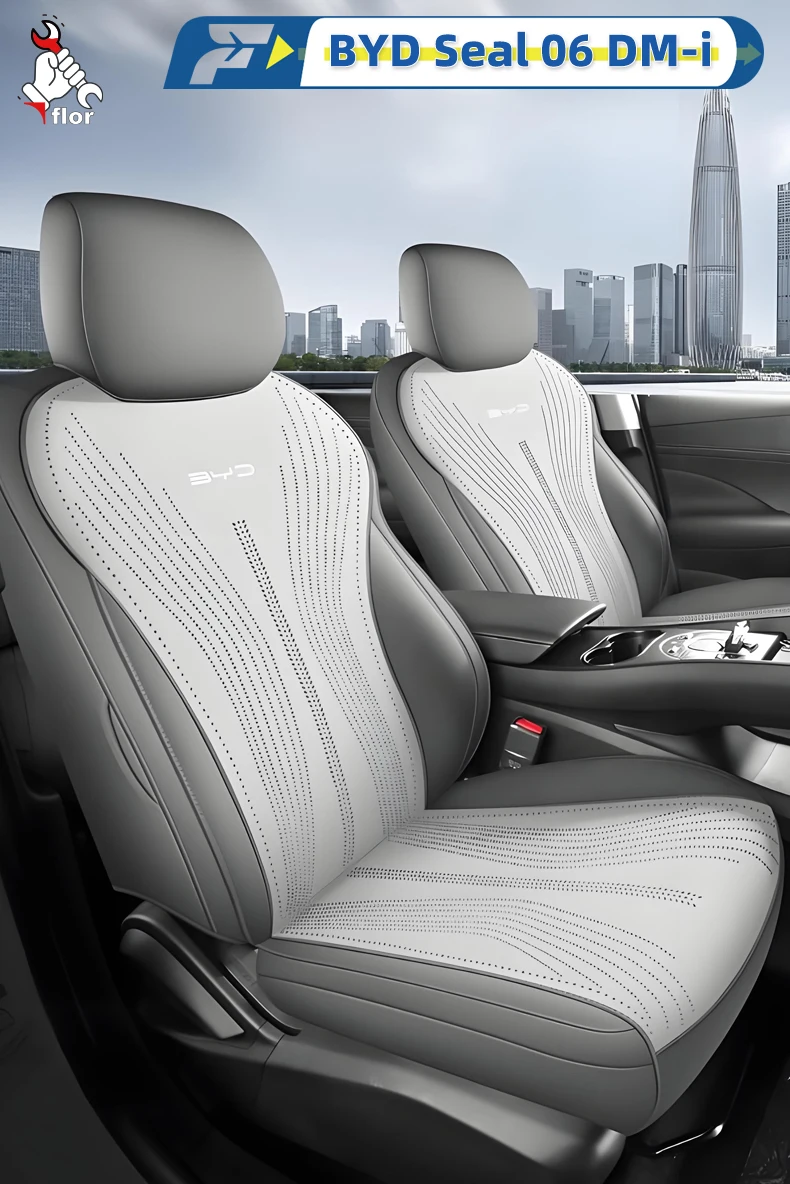 Left-Drive Car Seat Cover For BYD Seal 06 DM-i 2025 5-seat Custom Fit Seat Cover Full-Surround Seat Cushion Seat Protection