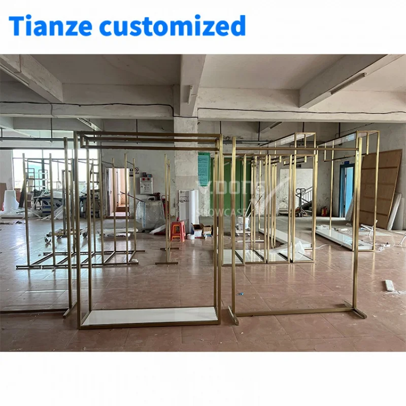 [Customized]shopping mall display kids clothing kiosk clothing display stand guangdong clothing store display rack