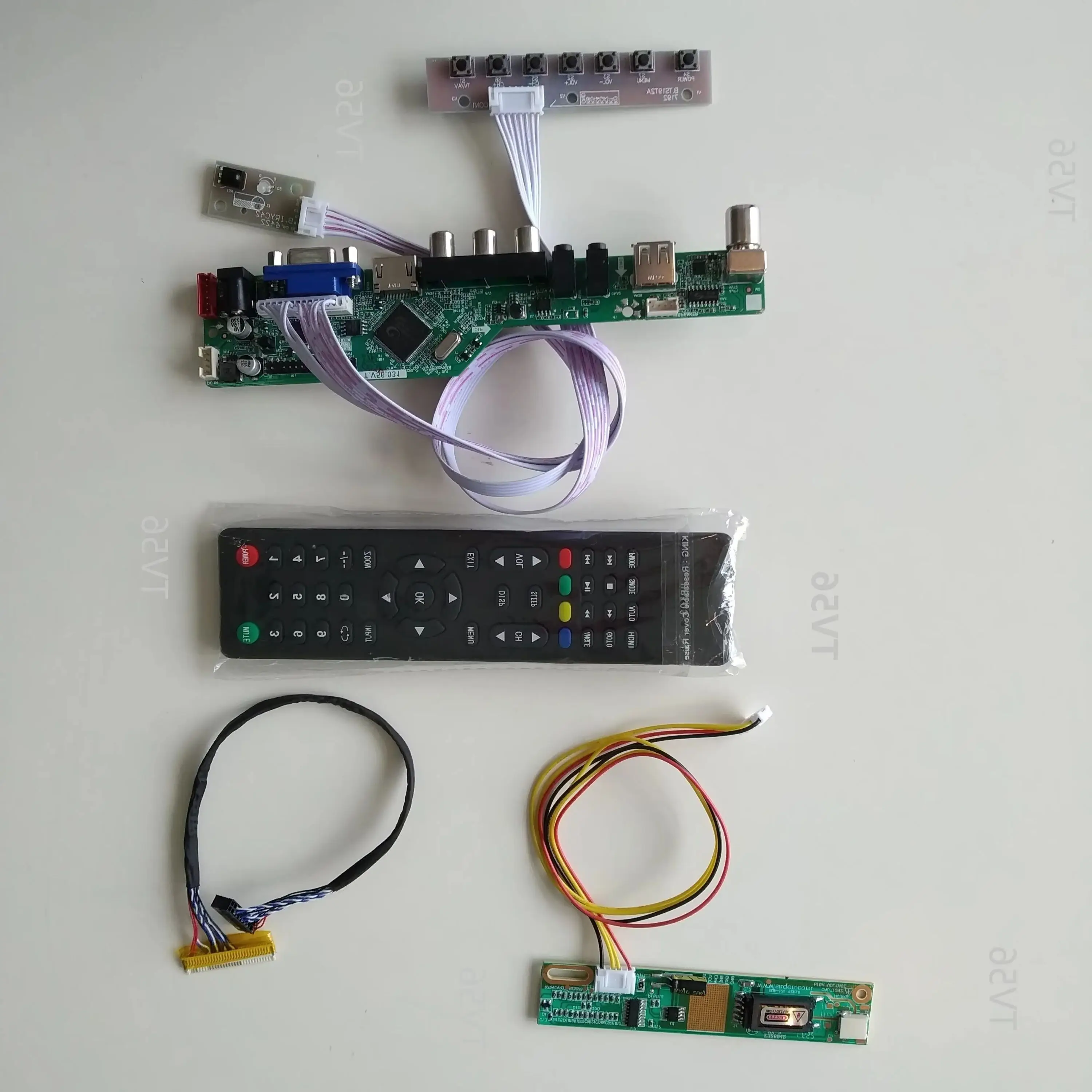 Para 15.4 "b154ew08 v1 1280*800 monitor de tela led tv vga usb áudio av controlador placa kit cartão