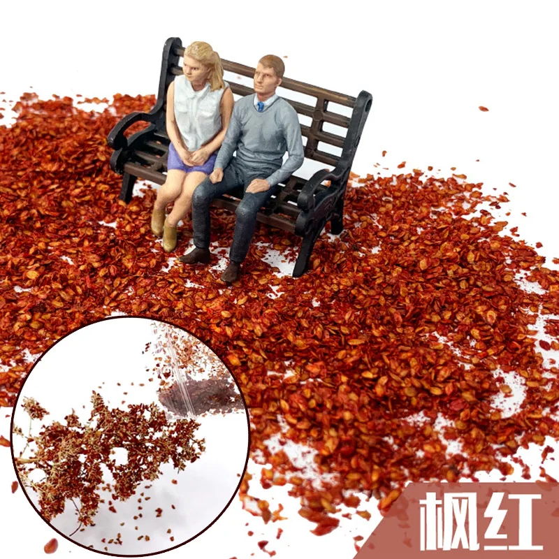 DIY モデルキット シミュレーション カラフルな木の葉 砂テーブル用 植物 風景素材 ジオラマアクセサリー 35ML/ボトル