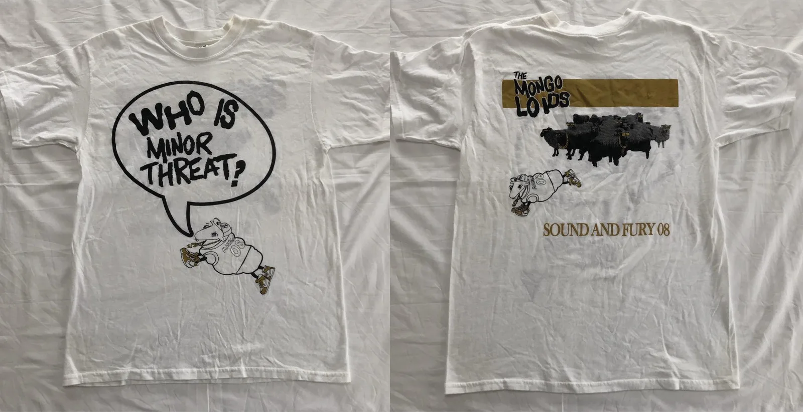 THE MONGOLOIDS who is minor threat shirt