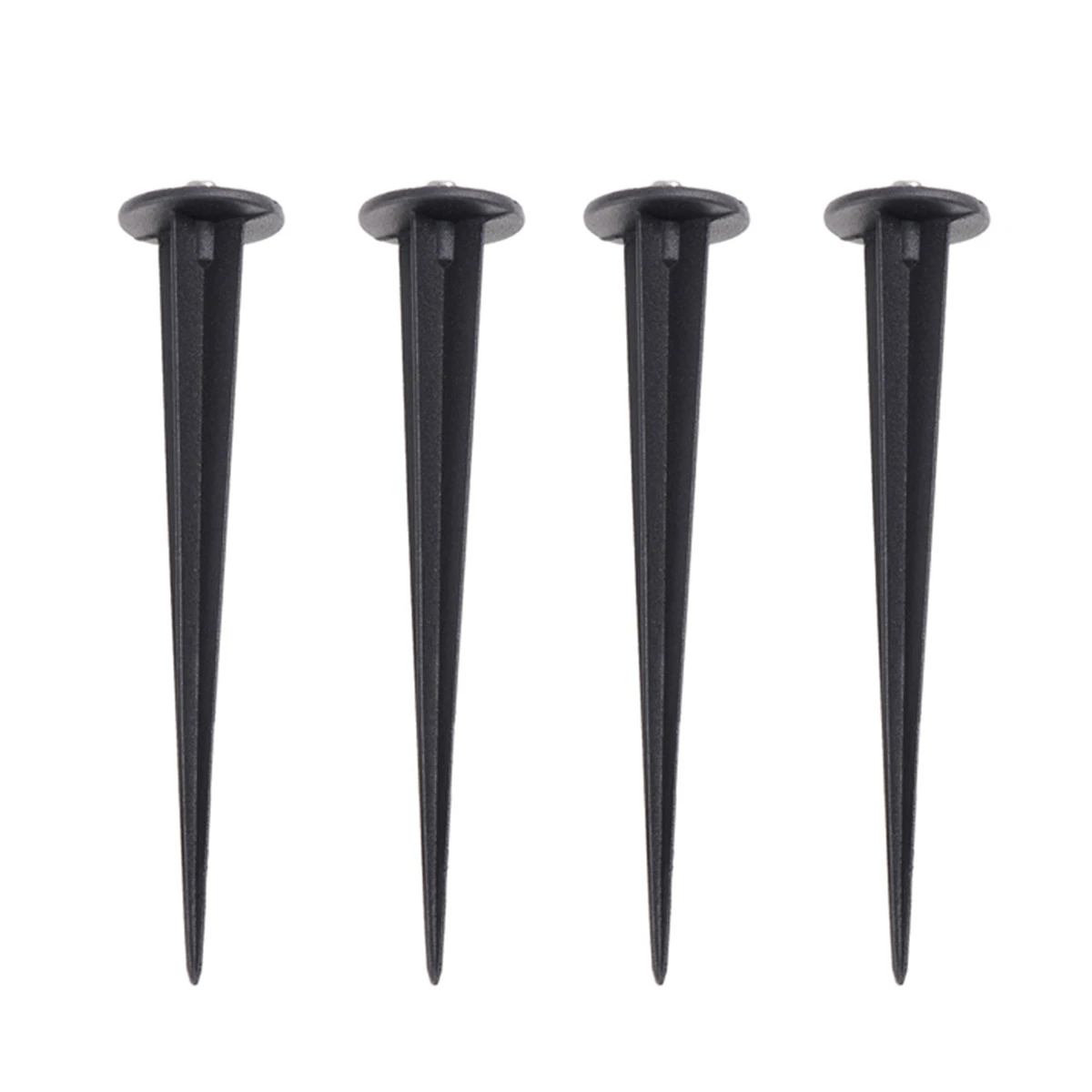 4pcs Practical Ground Spike Lawn Lamp Ground Stakes Landscape Lights Ground Spike for Garden Outdoor Patio Yard with M5 Screw